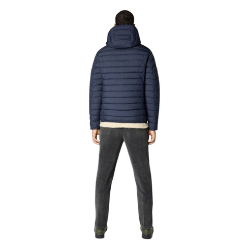Piumino Uomo Lucas Eco con cappuccio Blu SAVE THE DUCK- Francavilla Moda